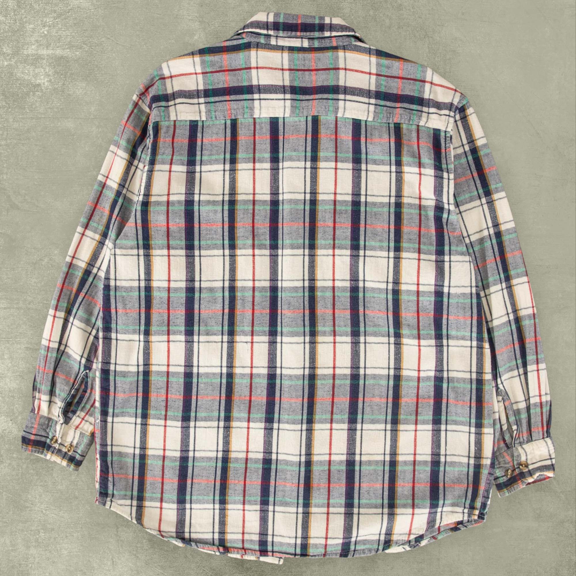 MEN'S VINTAGE BIG MAC CHECKED FLANNEL SHIRT - LARGE