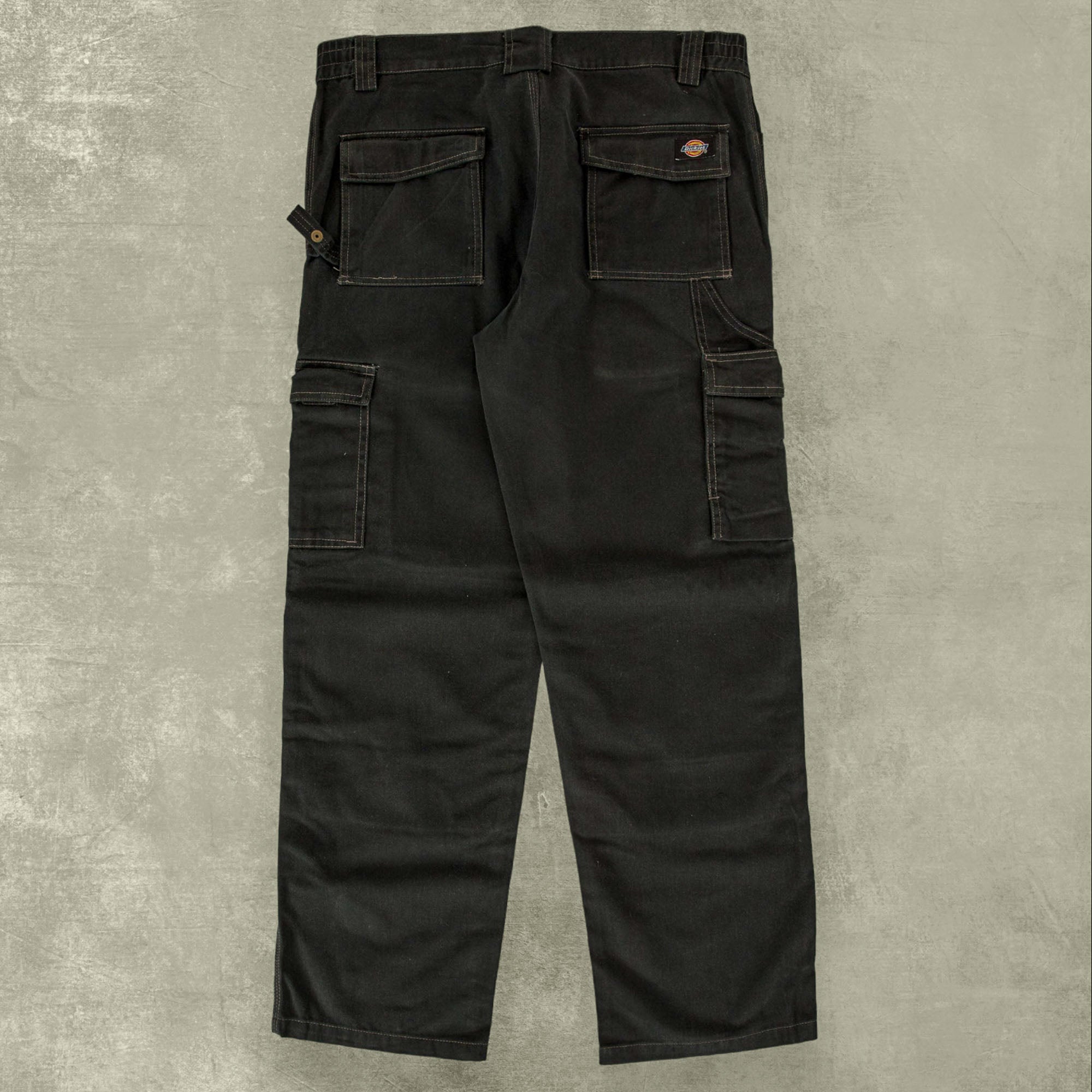 SUMARI Utility Trousers-Washed Black