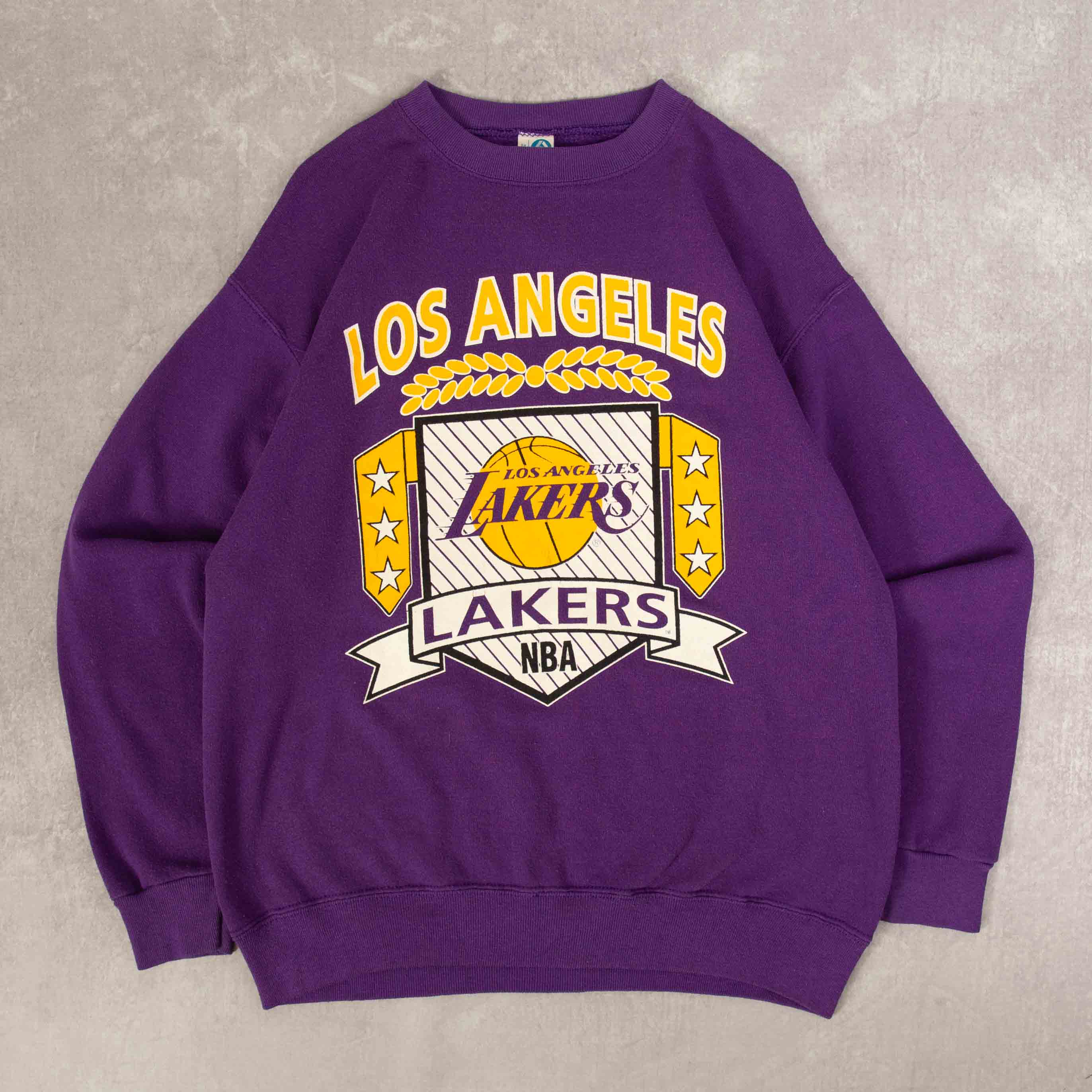 MEN S VINTAGE 1980S LOS ANGELES LAKERS SWEATSHIRT MEDIUM North Workshop