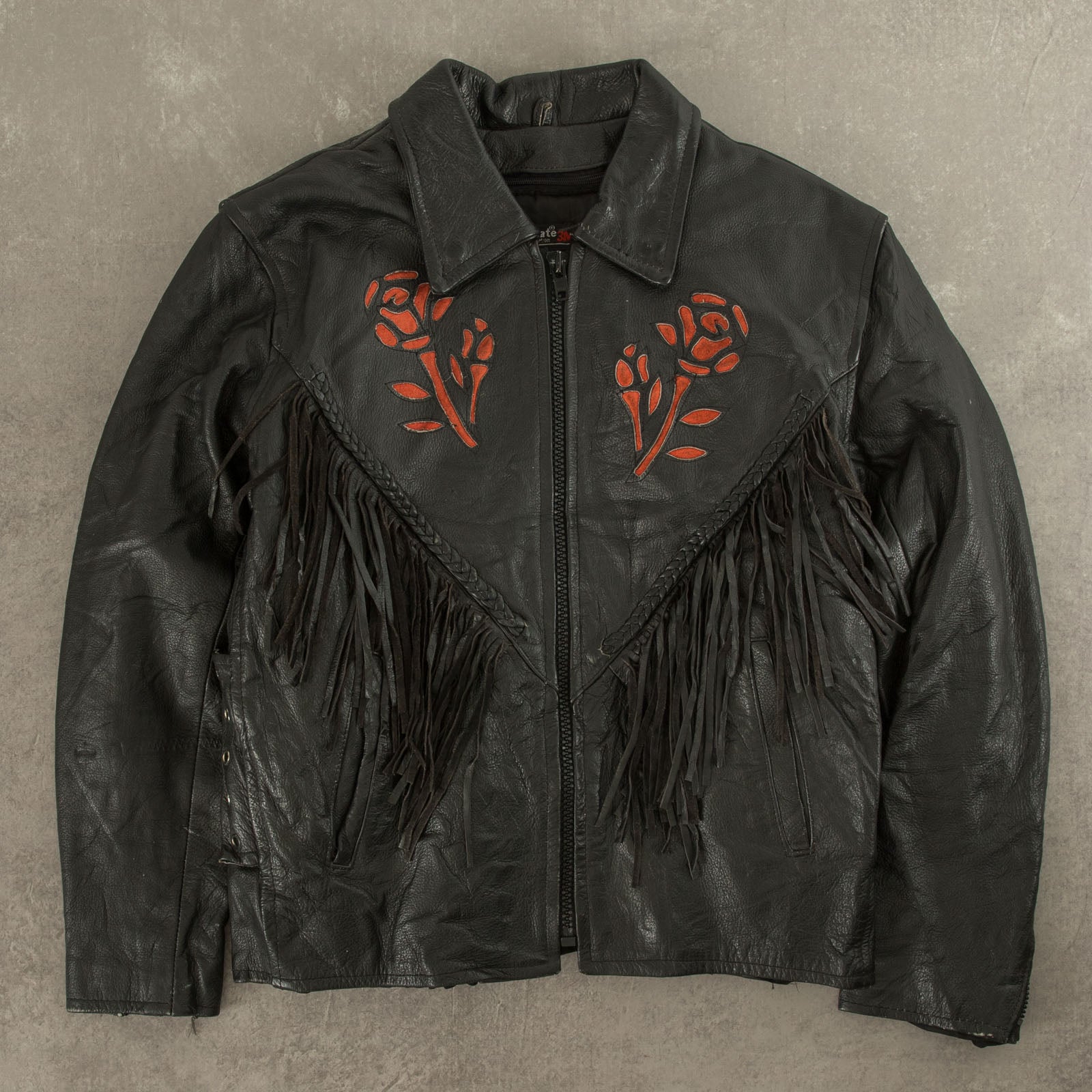 Rose shop leather jacket