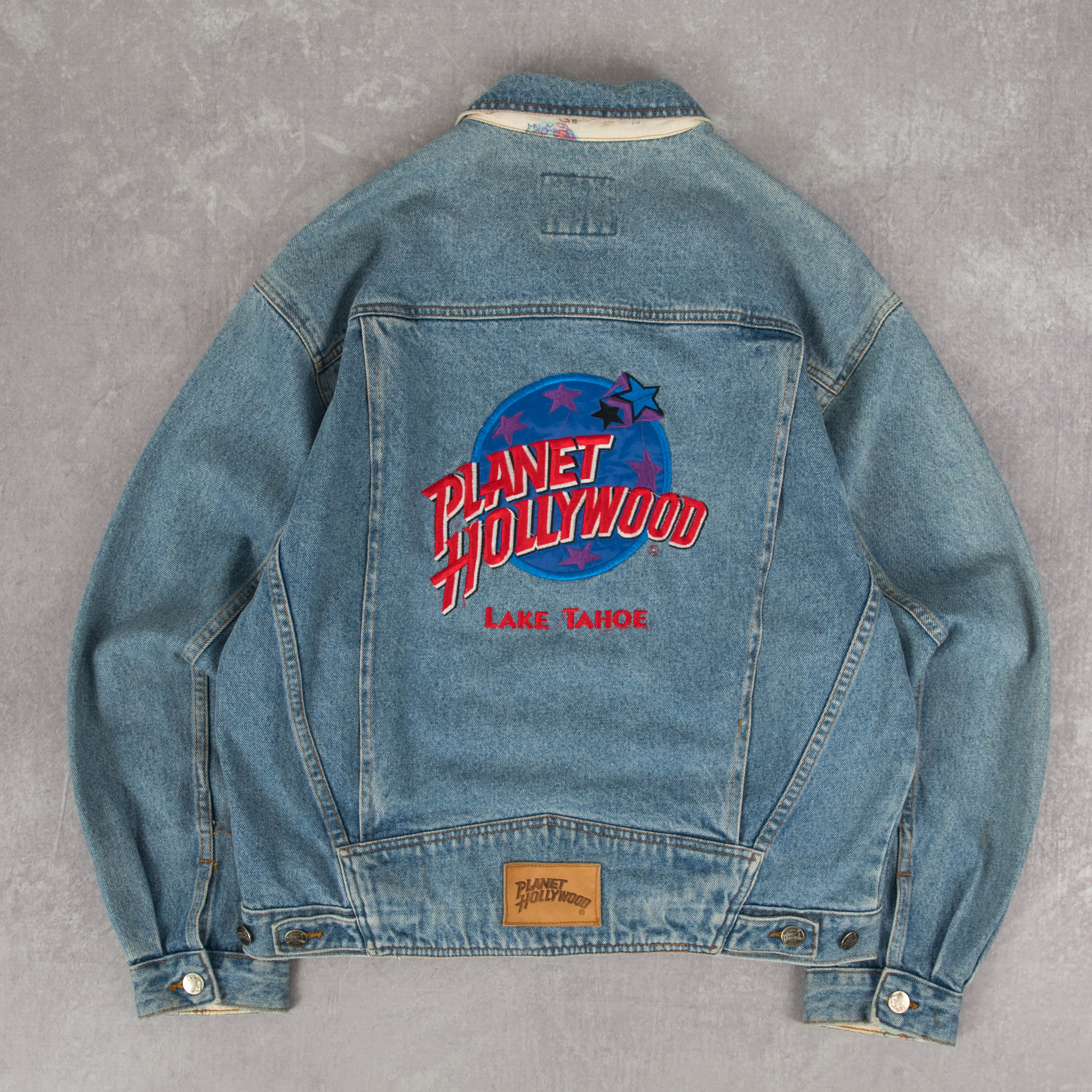 1991 Planet Hollywood store Vintage jean jacket, size medium unisex