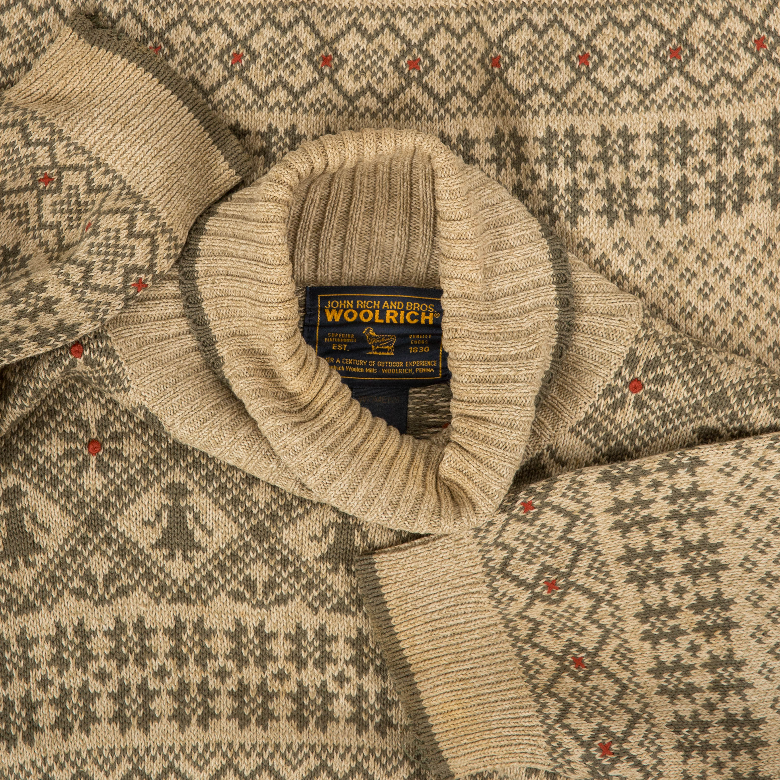 Vintage Woolrich patterned shops wool sweater