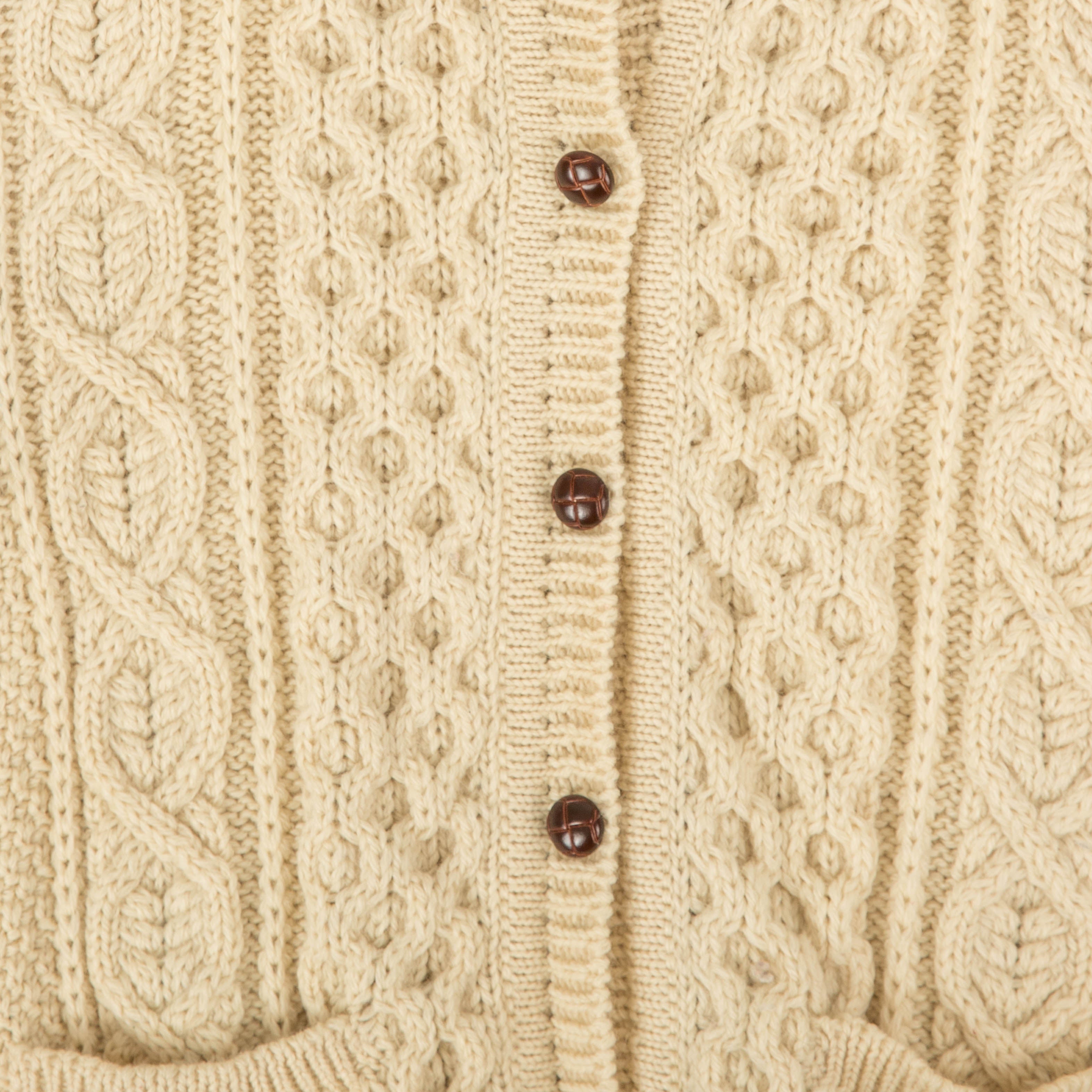 Vintage Wool online Cable Knit Cardigan