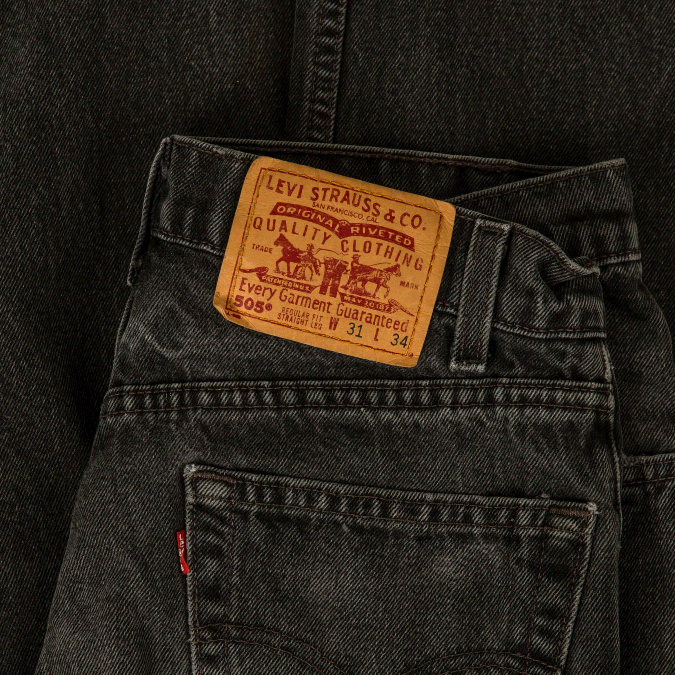 LEVI’S VINTAGE ORANGE outlet TAB 505 JEANS SIZE 34 x 30