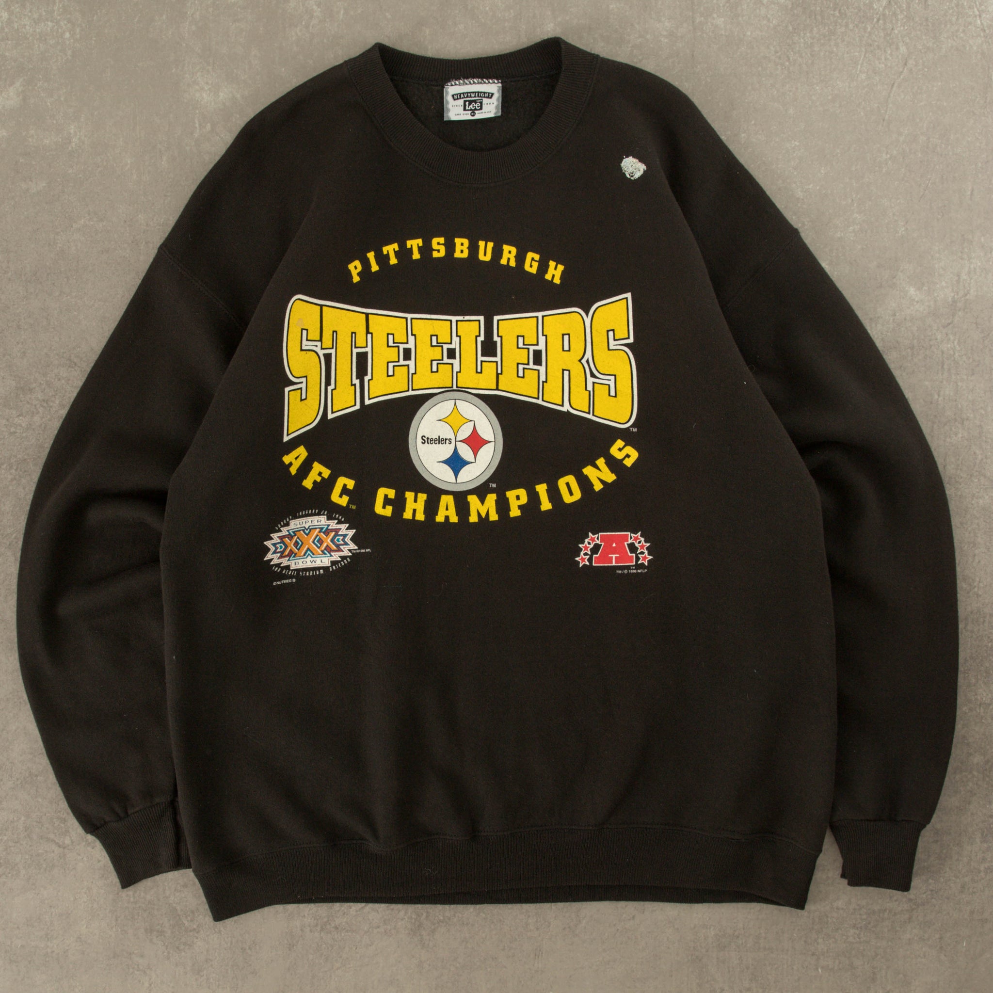 MEN S VINTAGE 1996 LEE PITTSBURGH STEELERS SWEATSHIRT X LARGE