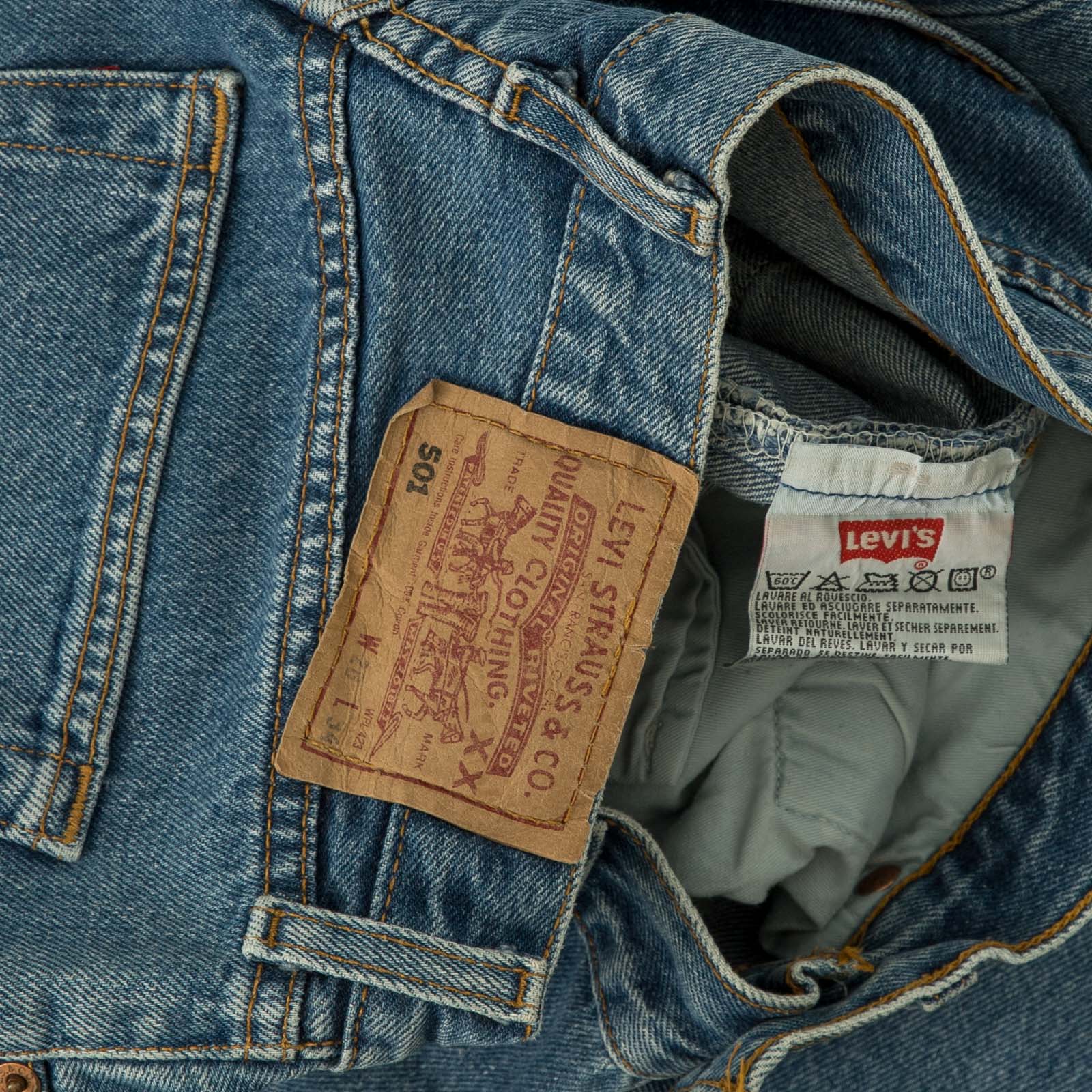 Levi 501 outlet raw