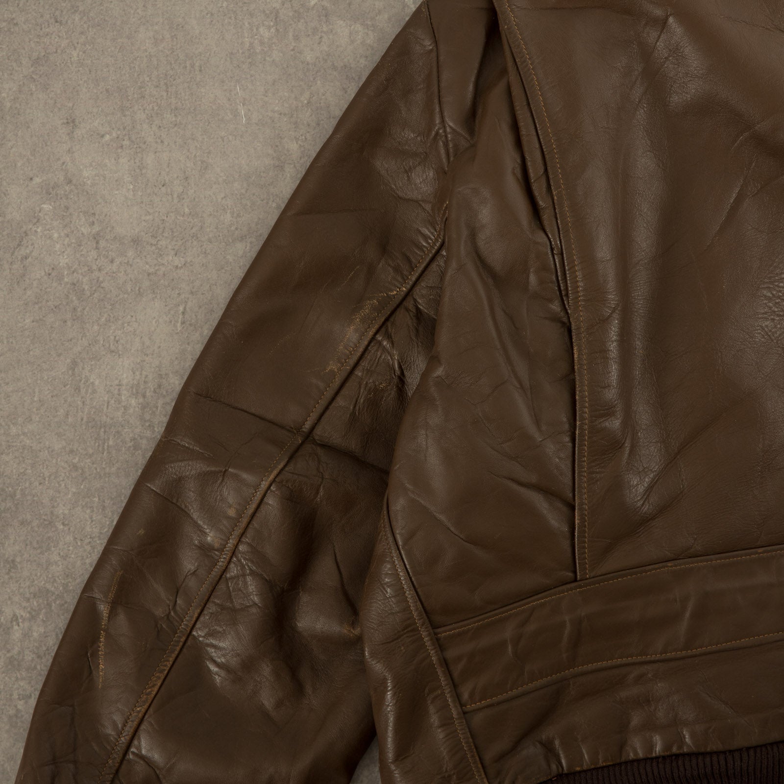 Lined leather bomber clearance jacket