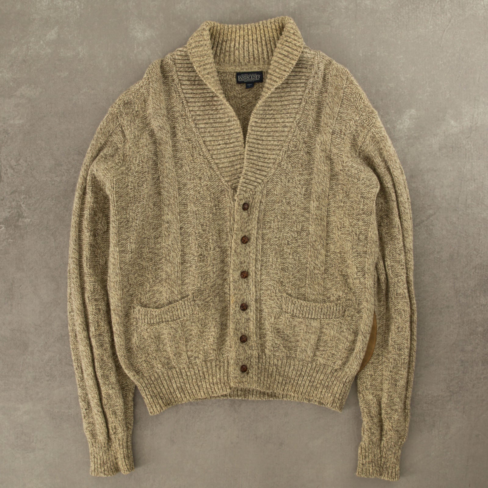 Lands end cable hot sale knit cardigan