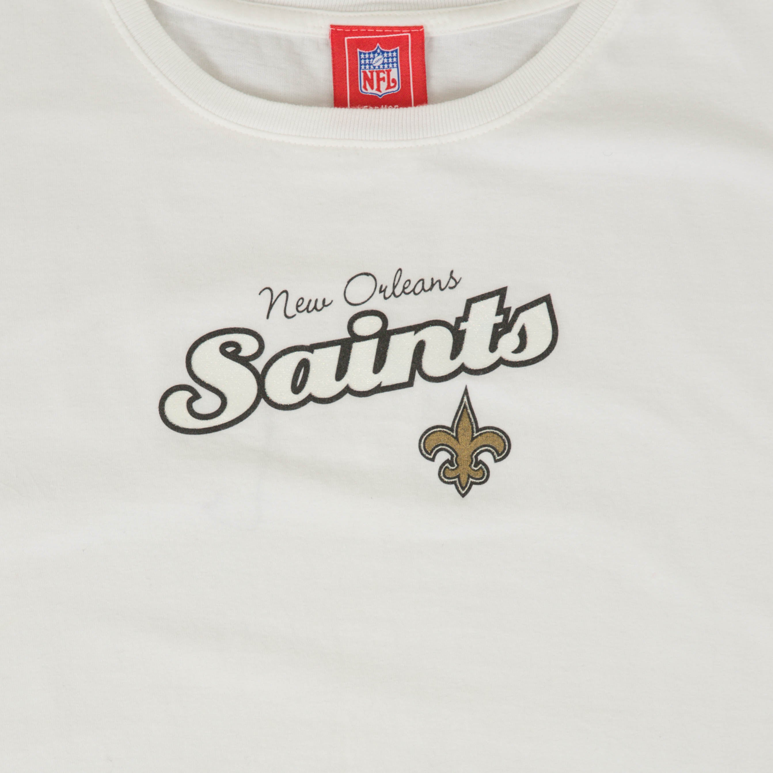 WOMEN S VINTAGE NFL NEW ORLEANS SAINTS T SHIRT MEDIUM North Workshop