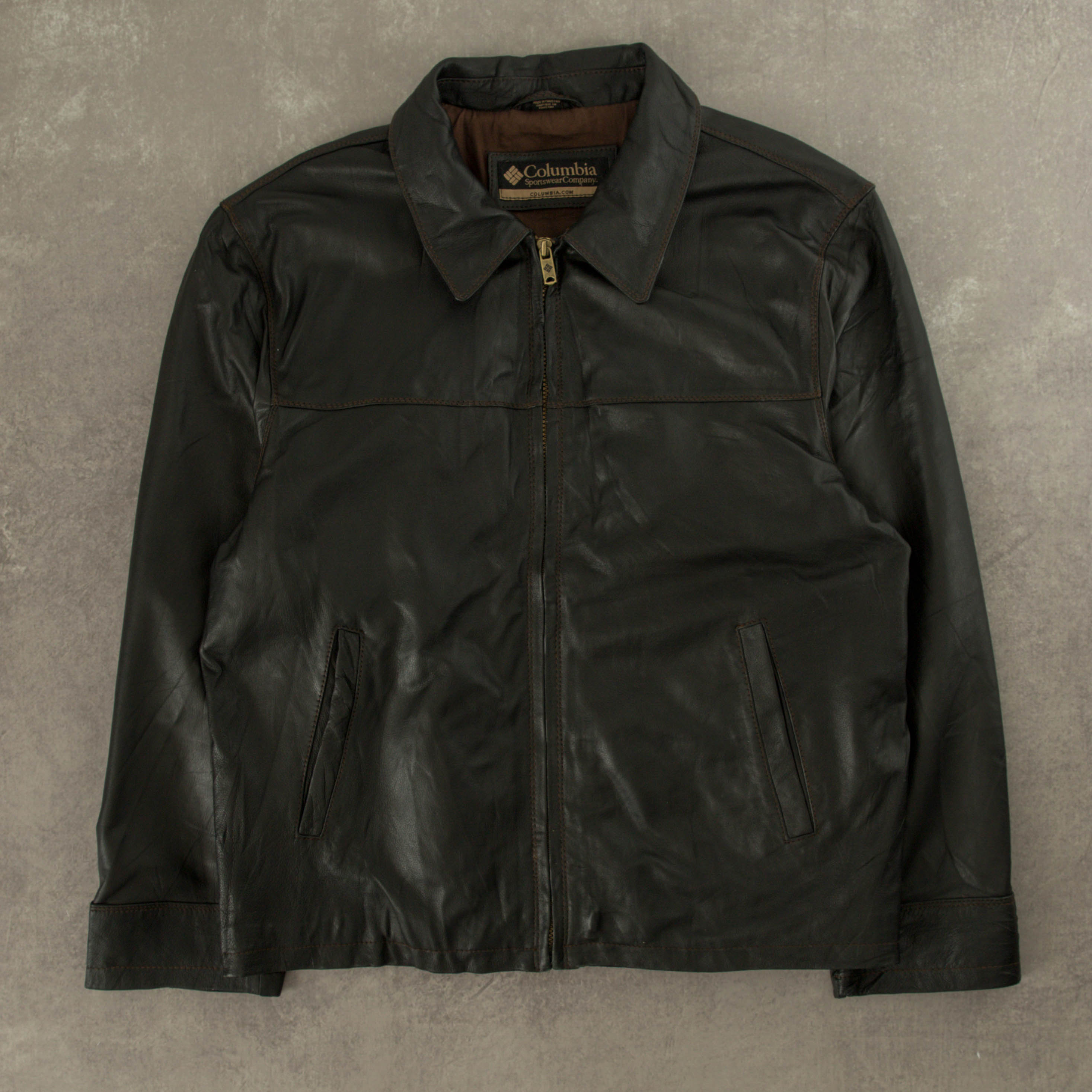 Columbia men's leather on sale jacket