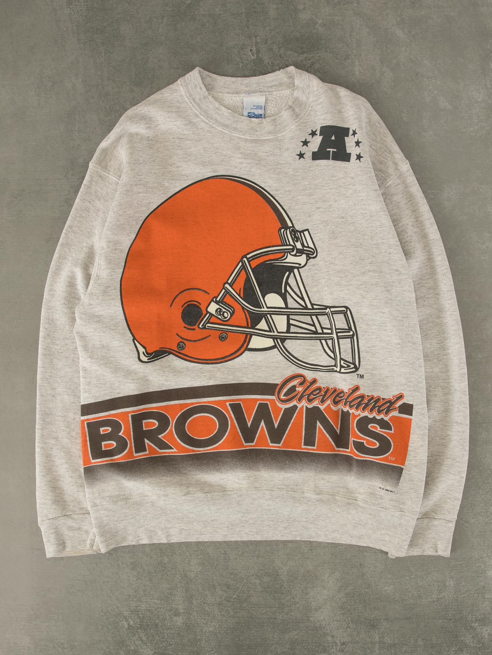 Vintage NFL Cleveland Browns Sweatshirt 1994 Size Large Made in USA